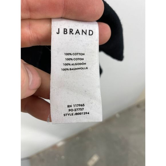 J Brand French Girl Short Sleeve Tee Black - M - Picture 8 of 8